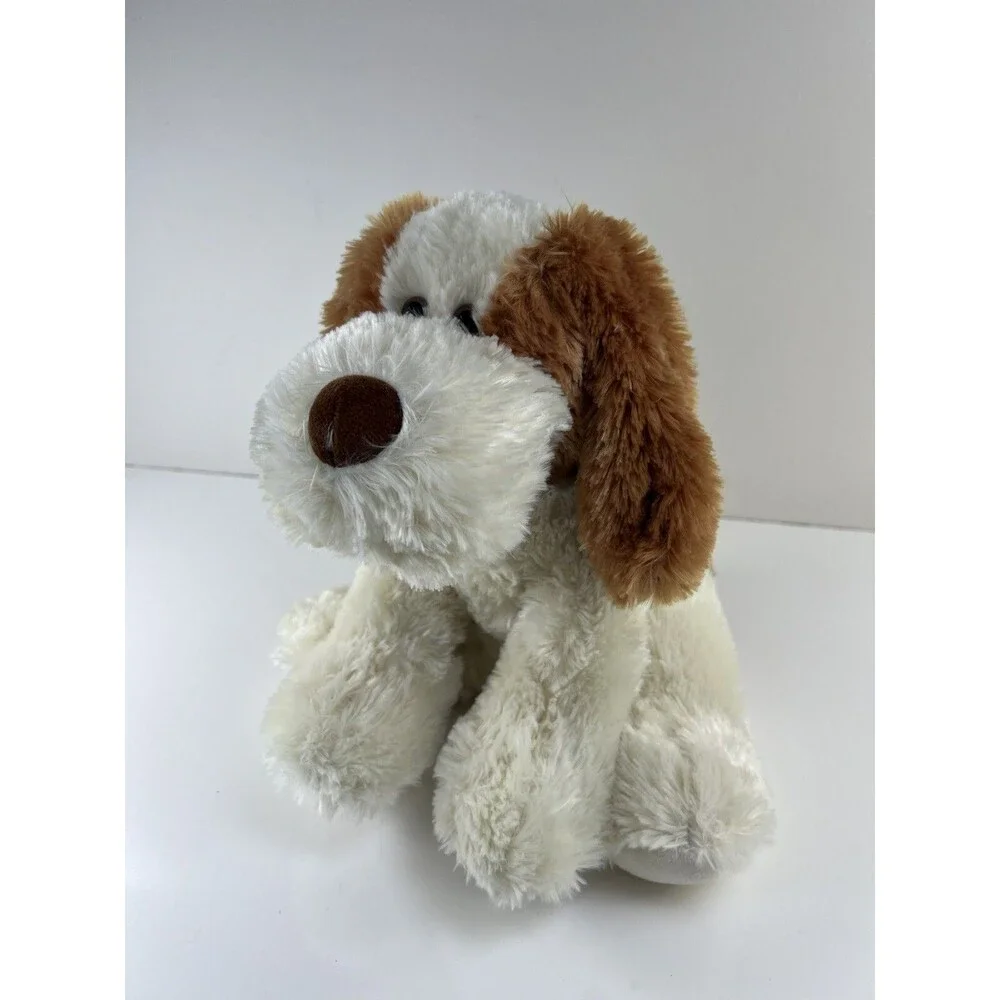 Aurora World Stuffed Animal Plush Hound Dog Two Toned Puppy 11” Sitting Dog Gift